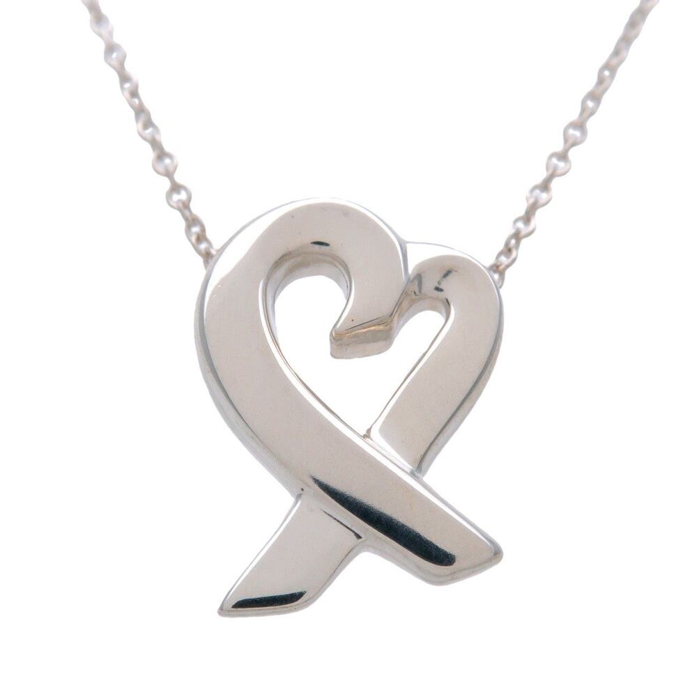 Tiffany & Co. Paloma Picasso Loving Heart Sterling Silver Necklace